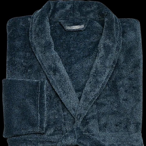 Perry Ellis, blue bath robe - Picture 2 of 2